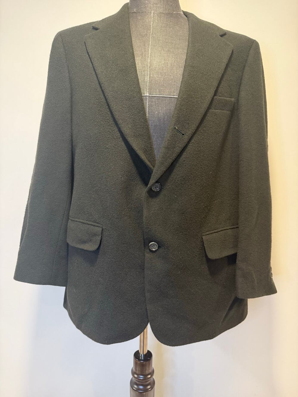 Brooks Brothers Cashmere Men's Black Suit Jacket Made in USA Size 41 Short JL